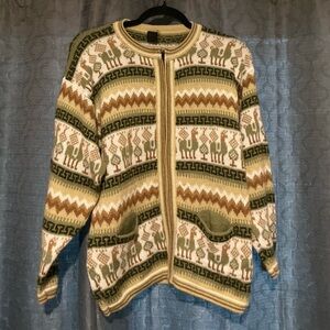 Arcohi's Alpaca Sweater Zip-Up Sweater